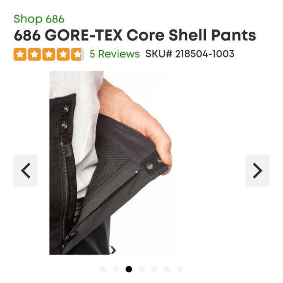 686 GORE-TEX Core Shell Pants - Men's Large Black - Picture 3 of 11